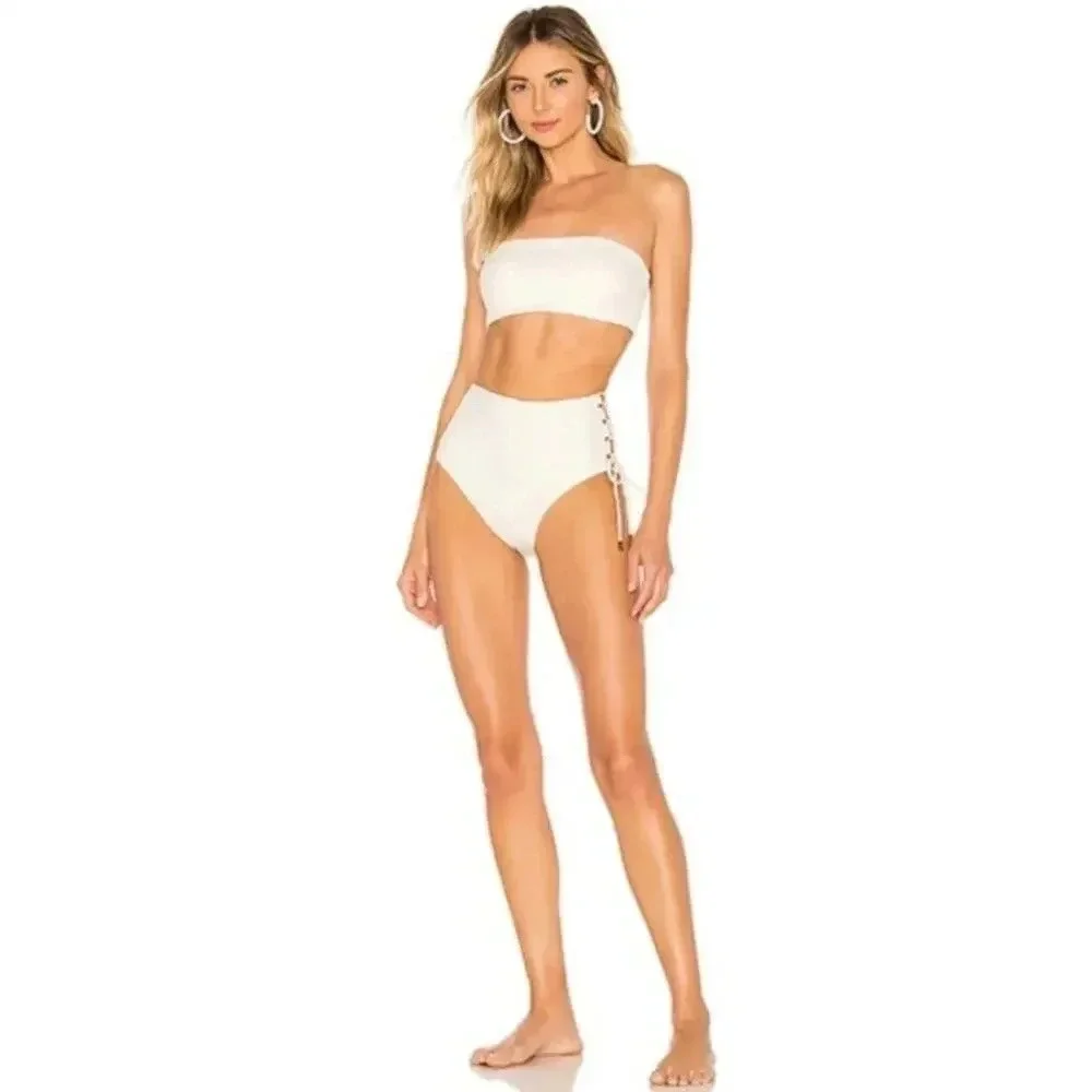 NWT Kopper & Zink Tyler Strapless Cream Bikini Top
